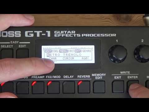Boss GT-1 - Saving A Factory Preset Patch To The User Preset Patches & More!