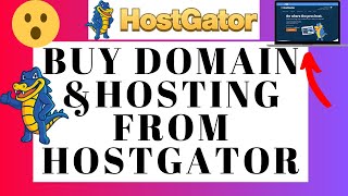How To Buy Domain And Hosting From Hostgator - Domain And Hosting Tutorial
