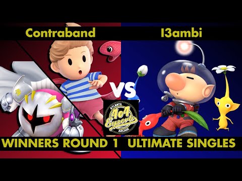 SSBU - 4o4 Smash Night 25 - 8.0000| Contraband (Lucas, Meta Knight) vs I3ambi (Olimar) - Winners R1