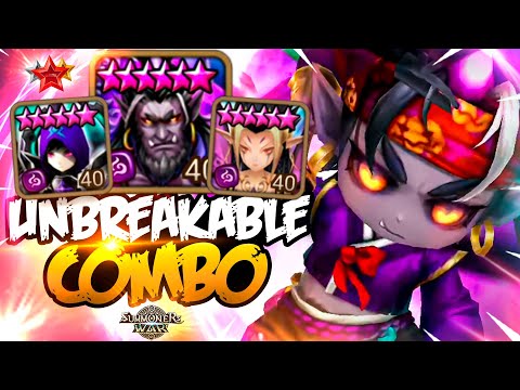 Enemies CAN DO NOTHING Against This DARK COMBO - Summoners War