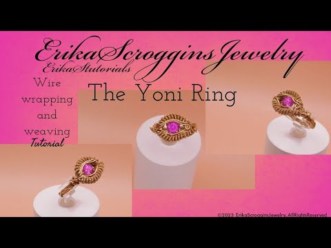 Wire wrapped Ring tutorial, Yoni Ring, faceted gemstone setting