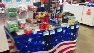 Quick tour of Fireworks Supermarket in foley Alabama