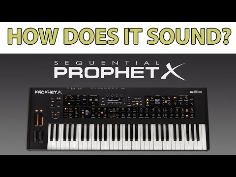 DSI Prophet X: How does it sound? (All playing, no talking)