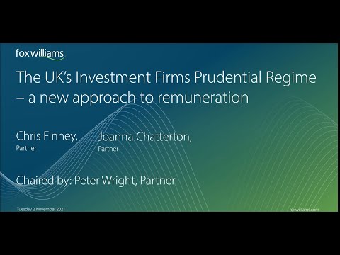 The UK’s Investment Firms Prudential Regime – a new approach to remuneration