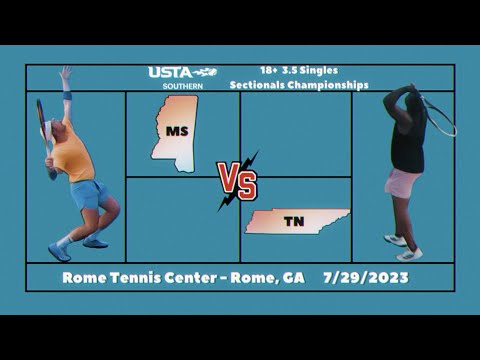 USTA 3.5 Sectionals Championships - Match #3 (MS v TN - Singles Court #2)