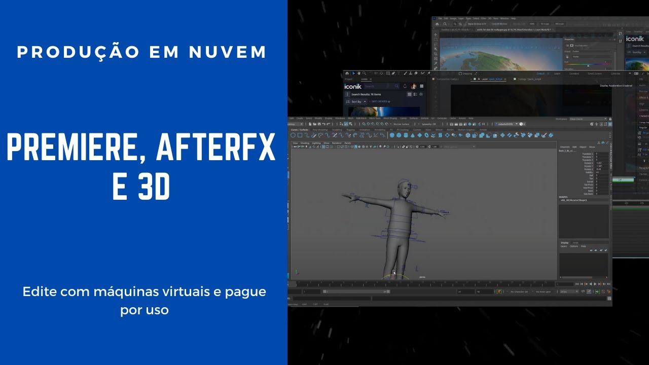 Edição com Adobe Premiere em cloud