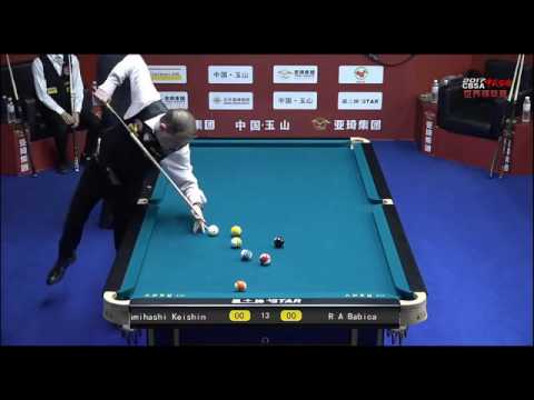 Kamihashi Keishin VS Radoslaw Babica - Men - 2017 Chinese Billiards World Championship