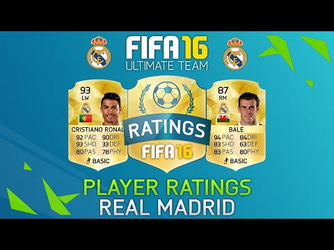 Fifa 16 Real Madrid Player Ratings Ft. Ronaldo, Bale, Benzema & More! - Fifa 16 Ultimate Team