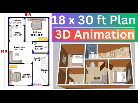 15x30 House Plan 15 x 30 Ghar Ka Naksha Small House Plans Design 450 sq ft house Plans