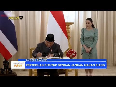 PRESIDEN PRABOWO TIBA DI THAILAND DISAMBUT UPACARA MILITER