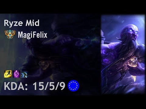 Ryze Mid vs Vladimir - MagiFelix - EUW Challenger Patch 7.18