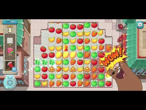 We Bare Bears Match3 Repairs Level 1417 - No Boosters