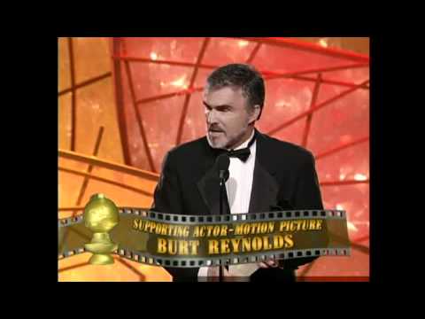 Burt Reynolds wins best supporting actor Golden Globes 1998
