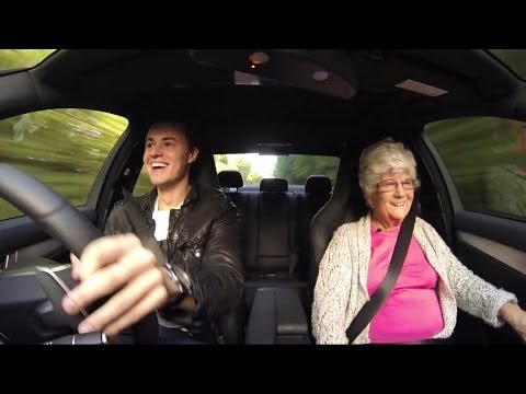 Grandma reacts to a Mercedes Benz C63 AMG