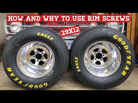 How sweet, fresh meat! Prepping new wheels for rim screws and drag slicks
