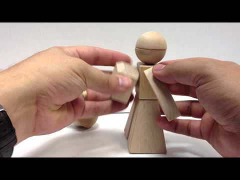 Maxim Enterprise, Inc. CREATE-A-CHARACTER Wooden Toy