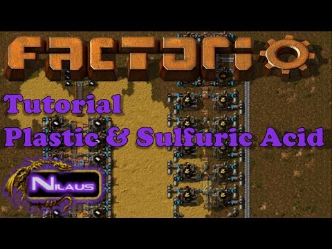 Factorio Tutorial - 11. Plastic and Sulfuric Acid