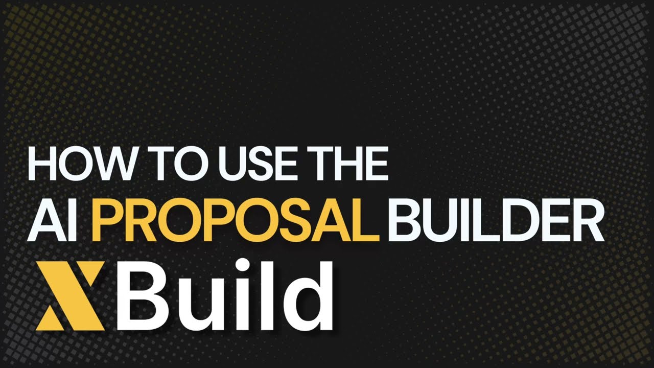 How to use the AI proposal builder.