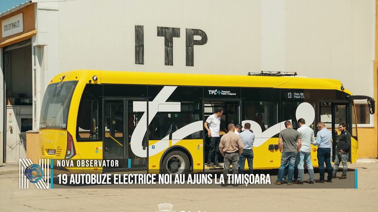19 autobuze electrice noi au ajuns la Timișoara