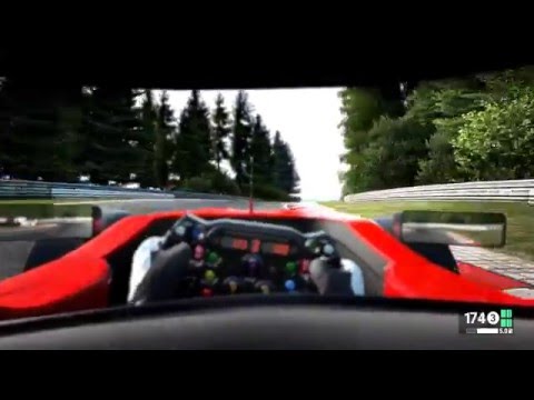 Projekt Cars  Nordschleife  Formel 1 Helm Kamera