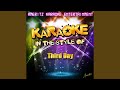 Never Bow Down In The Style Of Third Day Karaoke Version