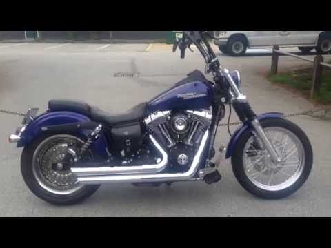 Street Bob Vance and Hines Big Shot Staggered exhaust