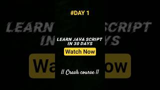 Java Script Full Course For Beginners  in 30Days🚀 #day1