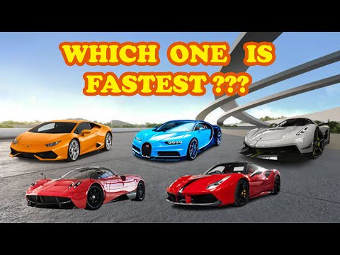 Top 5 Fastest cars in Extreme Car Driving Simulator | Who is Winner??🏆🏆