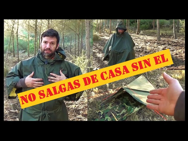 Vídeo relacionado con DUHGBNE Poncho impermeable con capucha para niños, cubierta protectora transparente T3 impermeable, Negro, XL