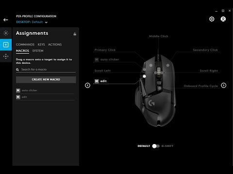 How to setup edit macro on Logitech G-hub check description
