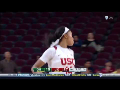 Women's Basketball: USC 53, Oregon 59 - Highlights 1/13/17