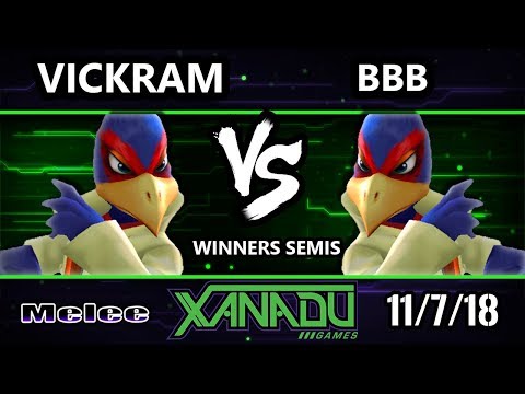 S@X 275 SSBM -  Vickram (Falco) Vs.  BBB (Falco) - Smash Melee Winners Semis