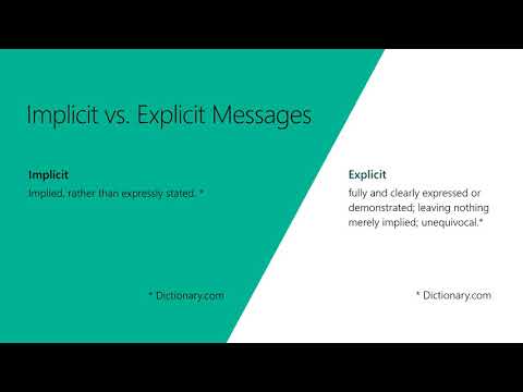 image-What is an implicit message?
