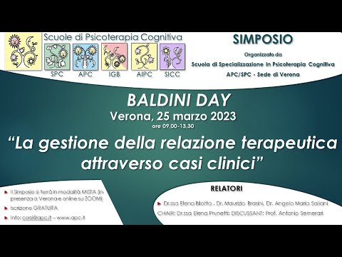 Baldini Day 2023 - “La gestione della relazione terapeutica attraverso casi clinici”