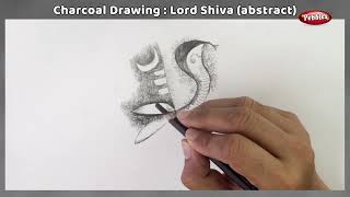 Charcoal Pencil Drawing Lord Shiva | Drawing with a Charcoal Pencil | Charcoal Sketching and Shading