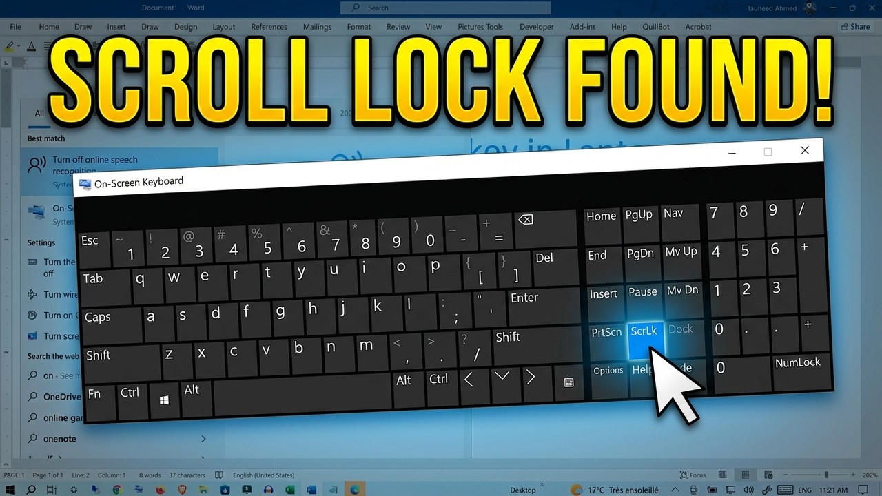 How to Find Scroll Lock key in Laptop