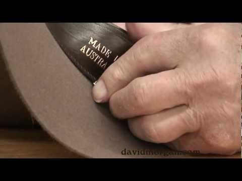 Attaching a stampede string to a hat: David Morgan Presents