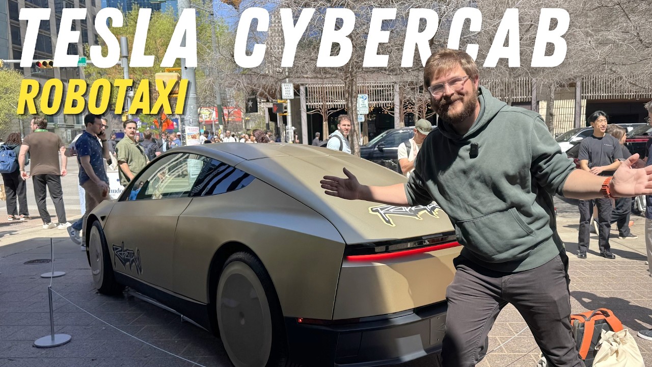 Tesla Cybercab interior first impressions at SXSW 2026 in Austin Texas