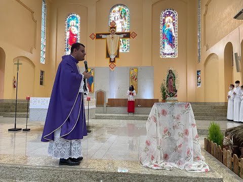 HOMILIA Padre Marcos Bernardes Missa de encerramento14º Eis-Me Aqui Dia 12-12-2021 Curso Mariano
