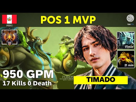 [Full] Unkillable Nature's Prophet Safelane Carry by Timado - Pro Dota 2 Gameplay Guide