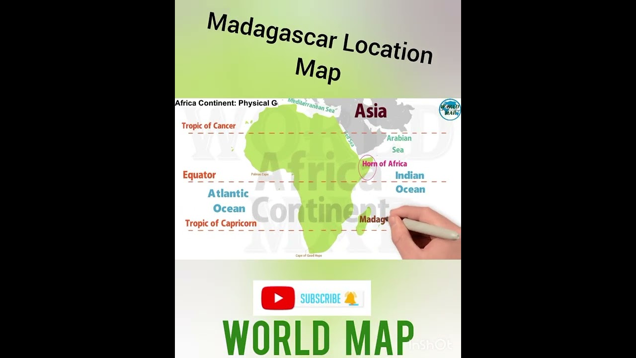 Madagascar Location Map, Map of Madagascar, Madagascar Map