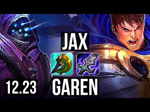 JAX vs GAREN (TOP) | 6/0/3, 66% winrate, Dominating | EUW Master | 12.23