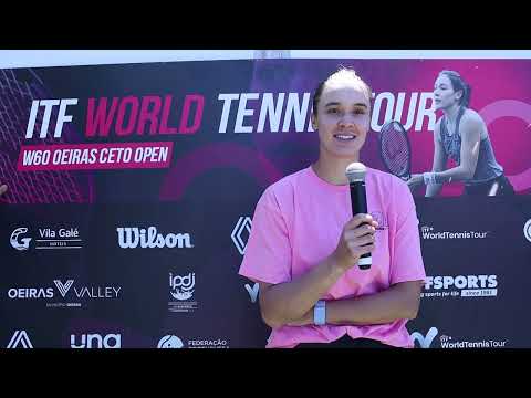 Flash interview de Nigina Abduraimova — Campeã W60 Oeiras CETO Open