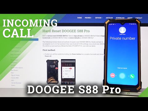 DOOGEE S88 Pro Incoming Call | Default Call Screen