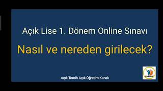 Online sınava nasıl ve nereden girilir, saat kaçta girilir, kaç gün sü