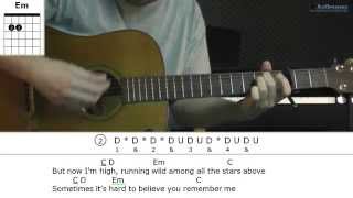 How to play High with James Blunt (Guitar lesson)