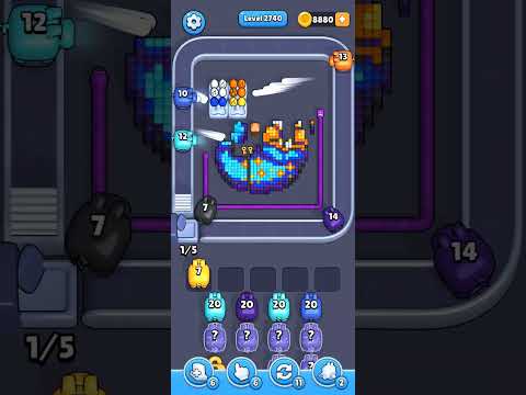 Pixel Flow Level 2740 Walkthrough