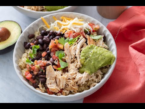 Slow Cooker Chicken Burrito Bowls - Easy Dinner Recipes - Weelicious