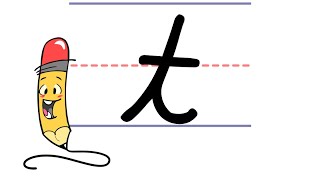 Pencil Pete's Cursive Writing - Lowercase t