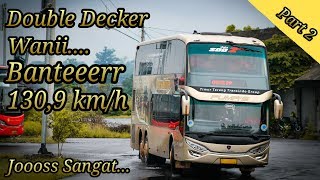 preview picture of video 'Double Decker Wanii Banter 130,9 KM/H(Part 2),Trip Report Solo-Jakarta.'